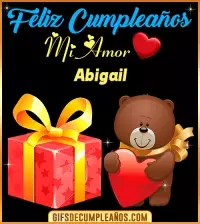 GIF Gif de Feliz cumpleaños mi AMOR Abigail